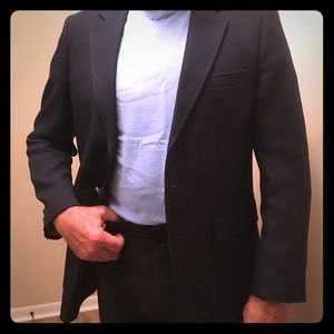 Fashioned Clothes navy sportscoat brass buttons 42 L